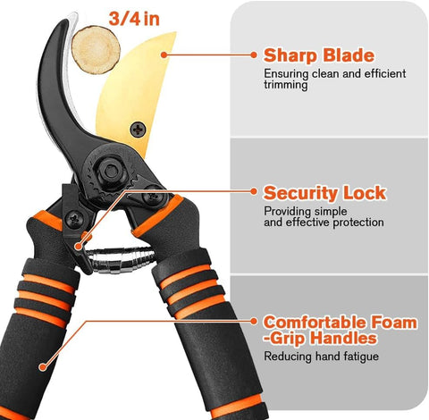 XSBAIHUO ideal for pruning small trees and shrubs