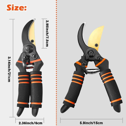 XSBAIHUO pruning shears safety lock engages for secure storage