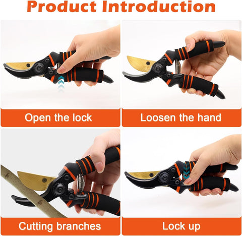 XSBAIHUO suitable for cutting flower stems and hedges