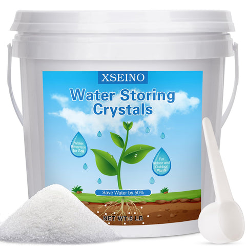 XSEINO water storing crystals in bag promote convenient soil hydration.