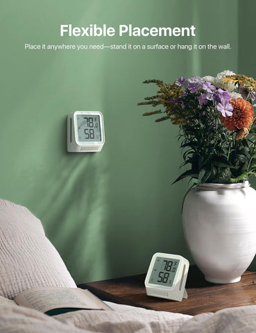 X-Sense app interface for remote temperature and humidity monitoring