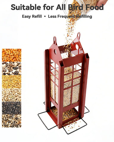 XSIEDVP feeder attracts finches, sparrows, cardinals, and chickadees to your yard.