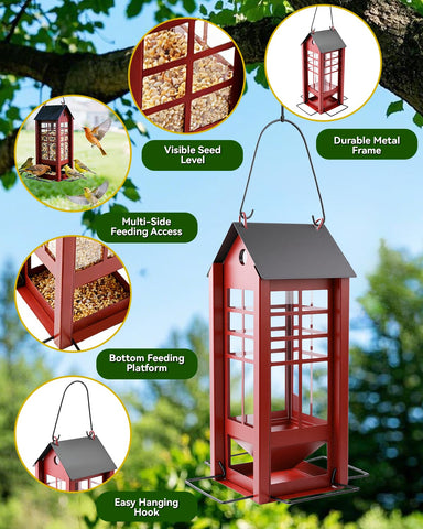 XSIEDVP squirrel-resistant design helps protect seeds from raiders.