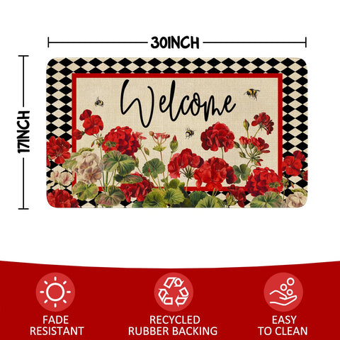 Xsinufn entryway kitchen door mat durable and easy to clean for busy homes