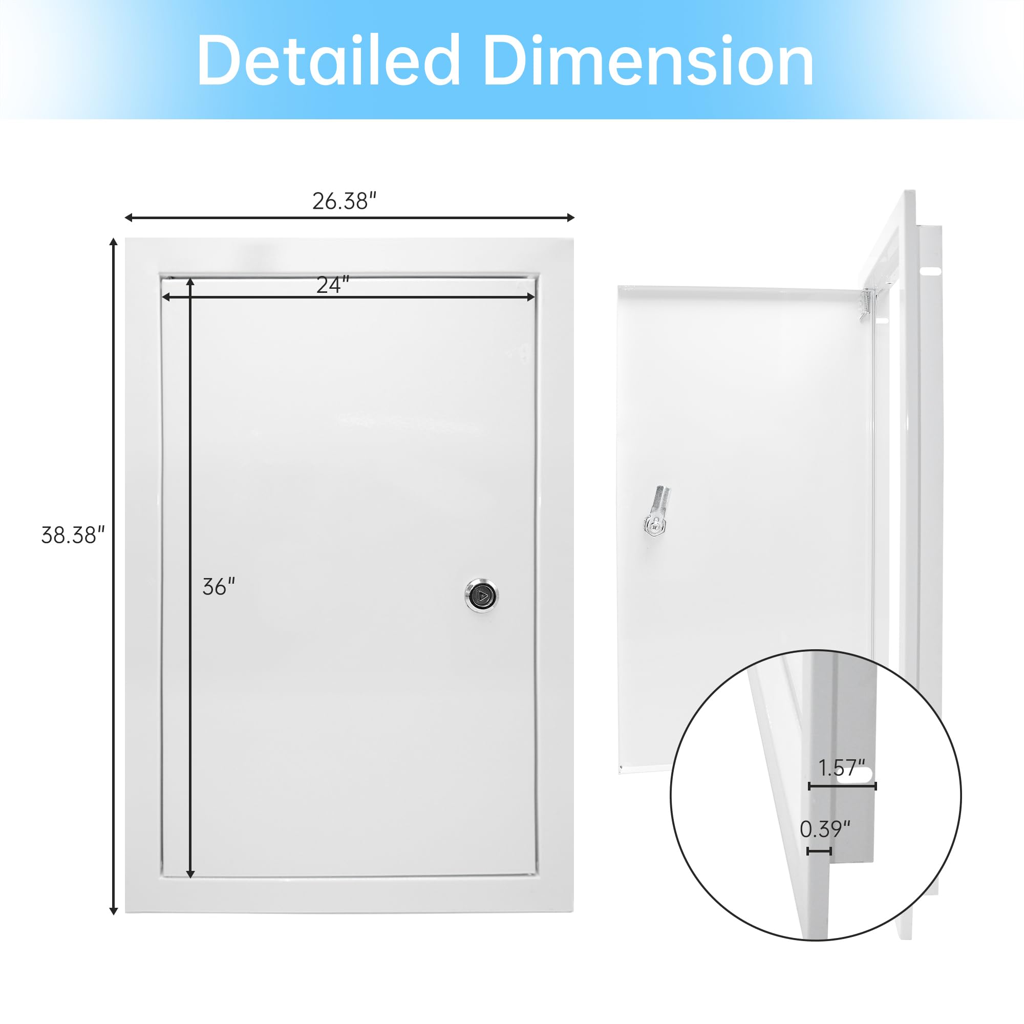 XSKLBZA frame with a 1.18-inch wide edge for a sturdy fit