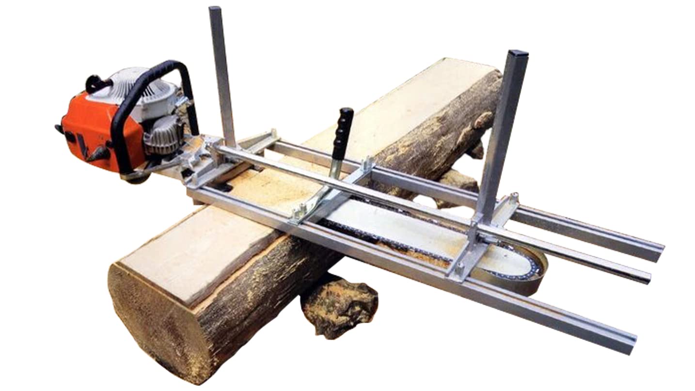 XSLOER portable chainsaw mill track assembly enables precise alignment