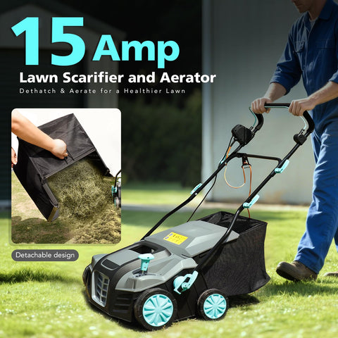 XSSIVE depth adjustment five positions tailors dethatching depth for soil.