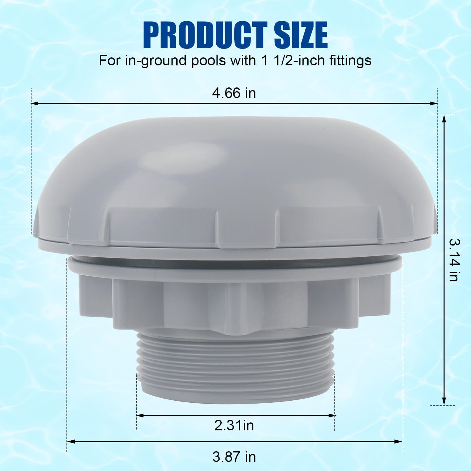 ABS construction on XT Strainer ensures durability for daily pool use.