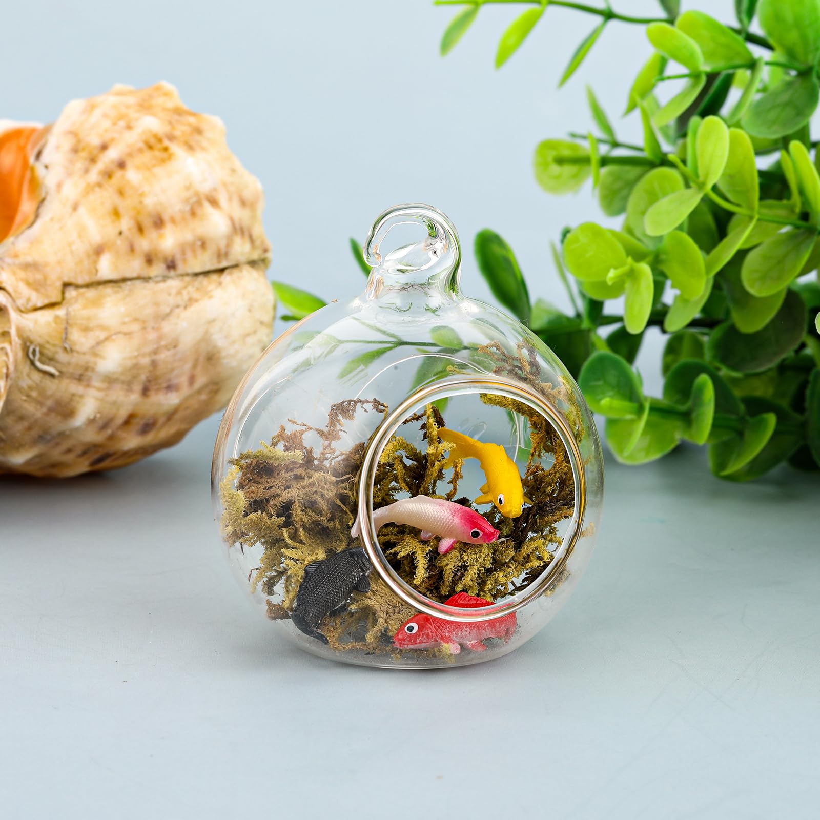 Xthrotsenk bonsai and fairy garden decor with tiny fish