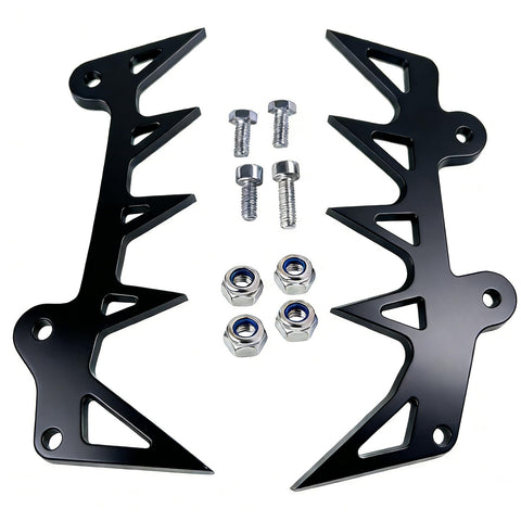 XTPTFABS dog spike set in black attached to Stihl MS462 for secure stabilization.