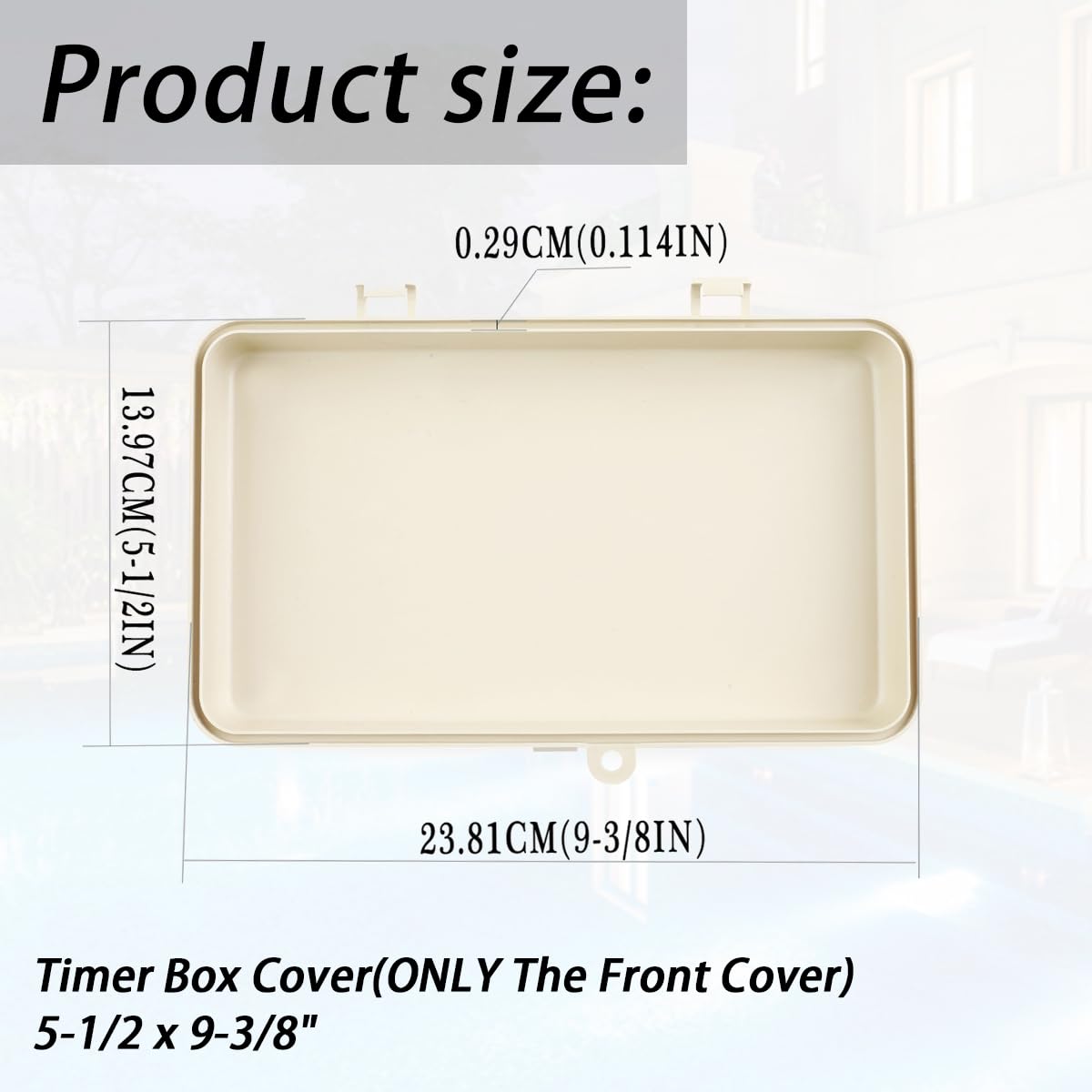 XTPTFABS timer front cover for T104 offers durable plastic protection and easy fit