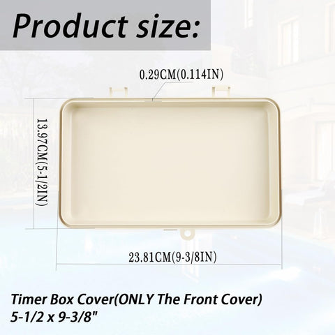 XTPTFABS timer front cover for T104 offers durable plastic protection and easy fit
