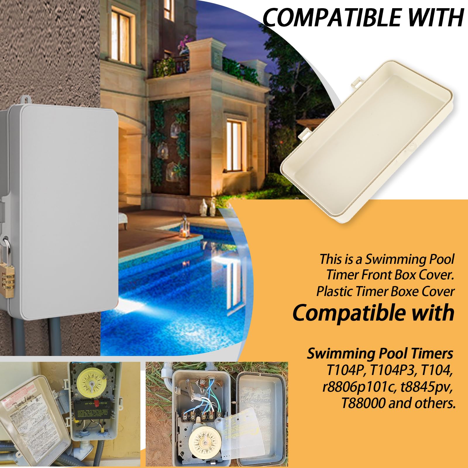XTPTFABS timer front cover for T104P3 provides quick replacement and refreshed look