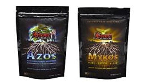 Xtreme Gardening Azos and Mykos Bundle hero image highlighting root growth support and soil biology.