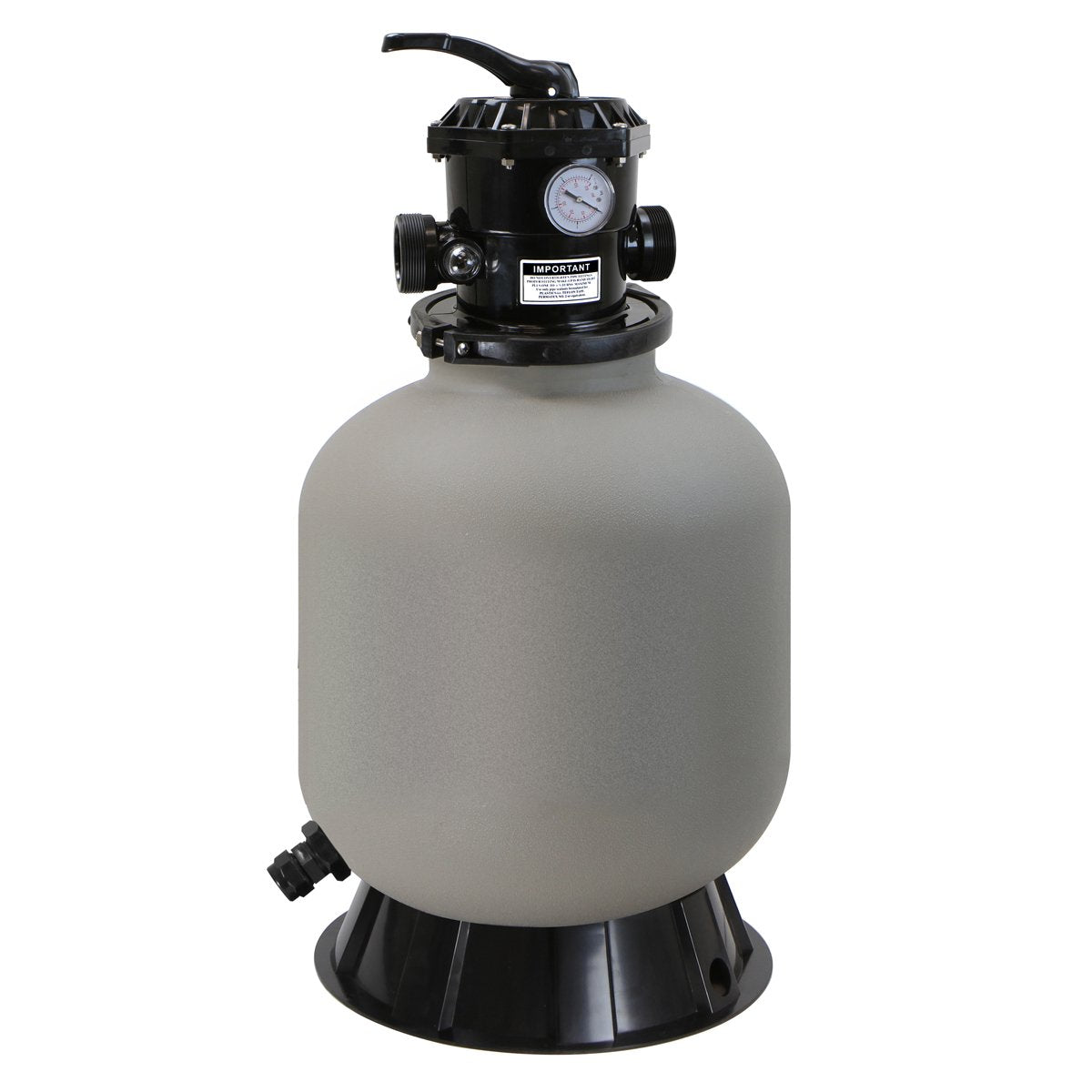 XtremepowerUS 16-inch sand filter system assembly showing compact design for easy setup.