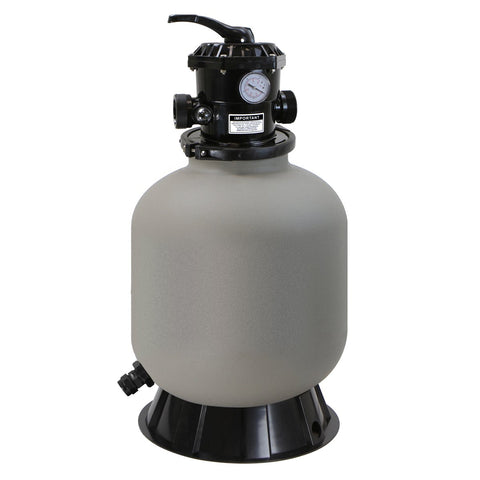 XtremepowerUS 16-inch sand filter system assembly showing compact design for easy setup.