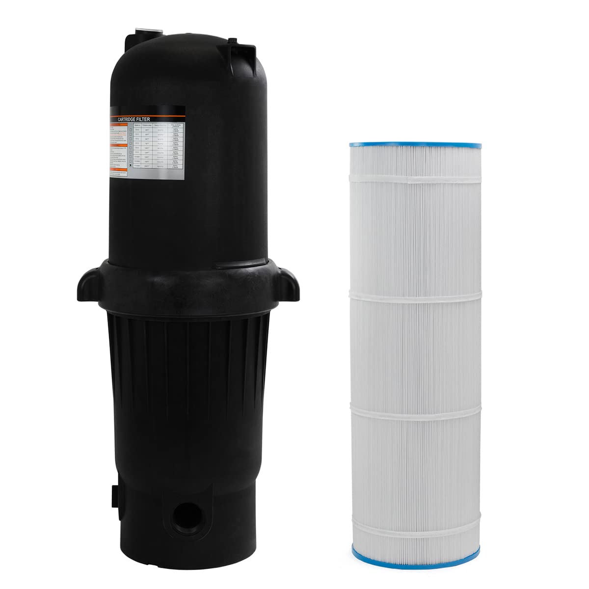 XtremepowerUS 200 sq ft filter housing ready for in-ground pool installation.