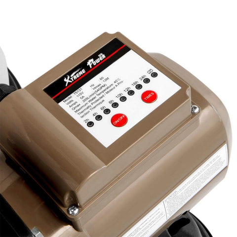 XtremepowerUS 24-hour timer for automatic pool filtration scheduling