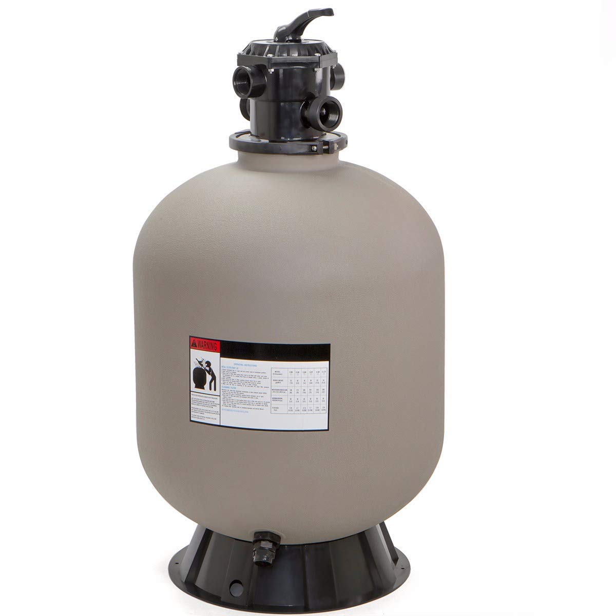 XtremepowerUS 24 inch sand filter tank for efficient pool filtration and easy maintenance