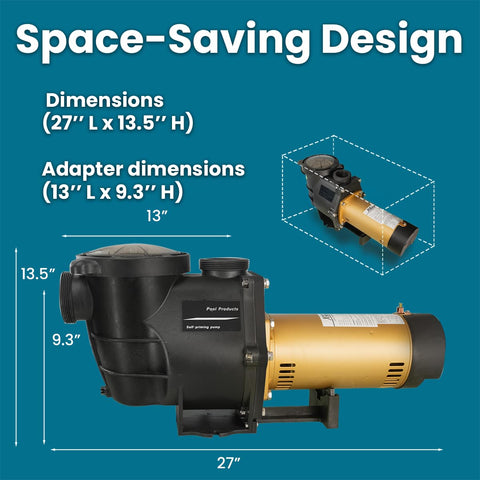 XtremepowerUS 2HP pump with thermal protection feature