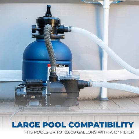 XtremepowerUS 3/4HP pool pump for rapid water circulation up to 10,000 gallons.
