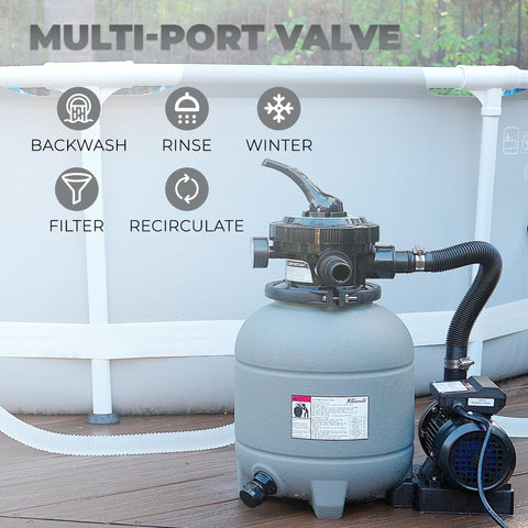 XtremepowerUS 7-way valve close-up with versatile maintenance options