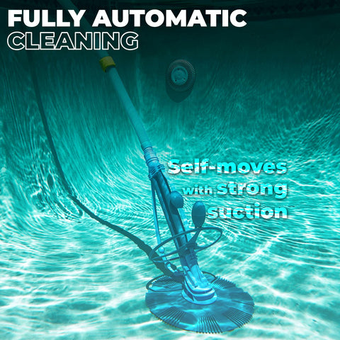 XtremepowerUS automatic sweeper angle view highlights easy installation