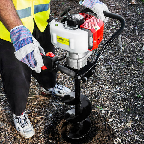 XtremepowerUS heavy-duty fence post hole drill handles tough ground with ease