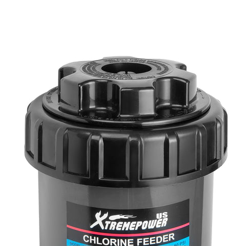 XtremepowerUS inline chlorinator suits above-ground and small in-ground pools in tight spaces.