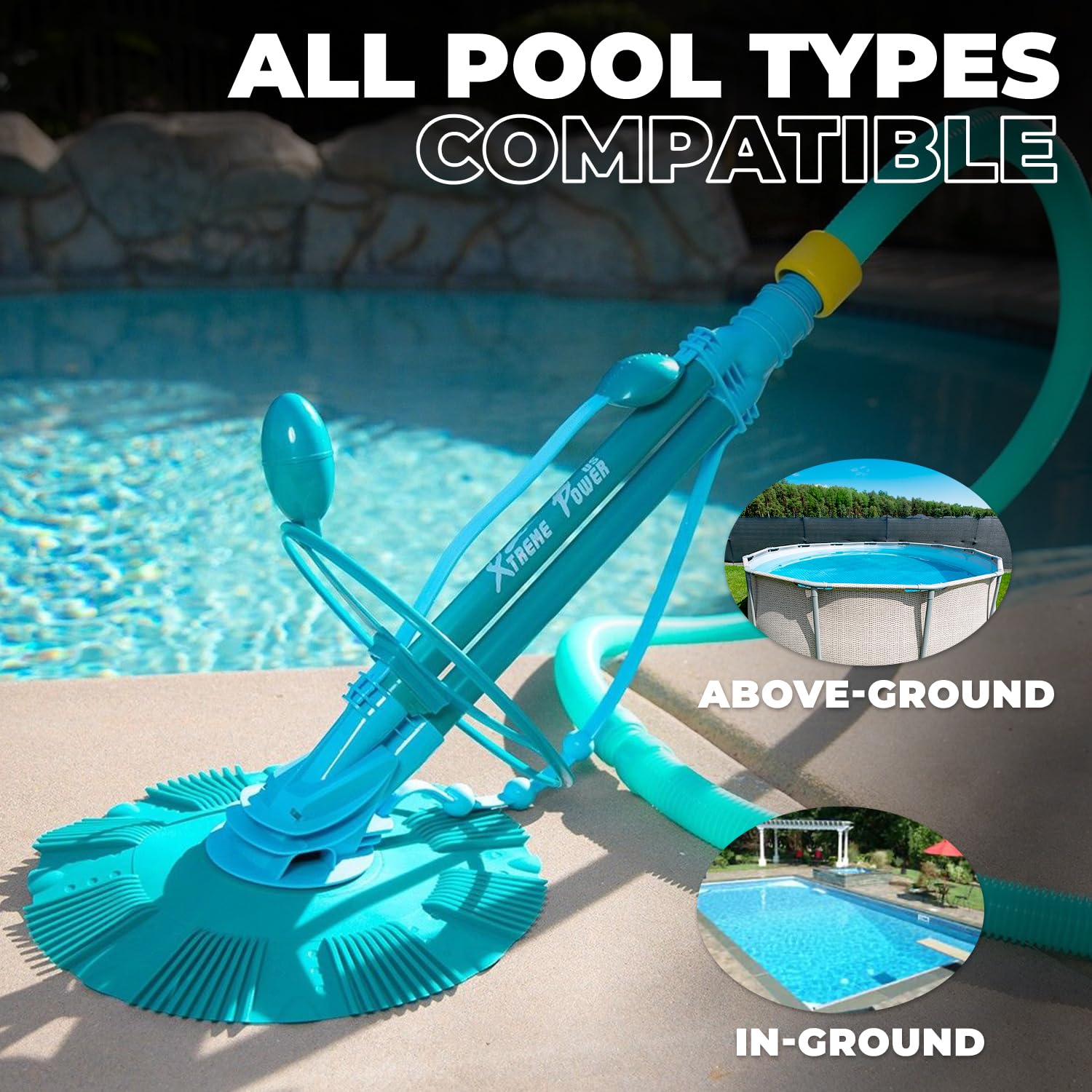 XtremepowerUS pump-connection view ensuring simple, tool-free setup