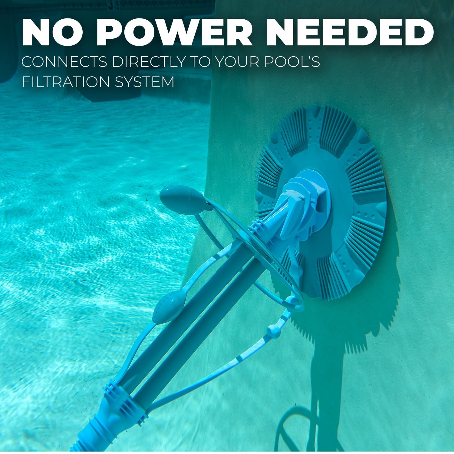 XtremepowerUS wall-cleaning action on pool sides