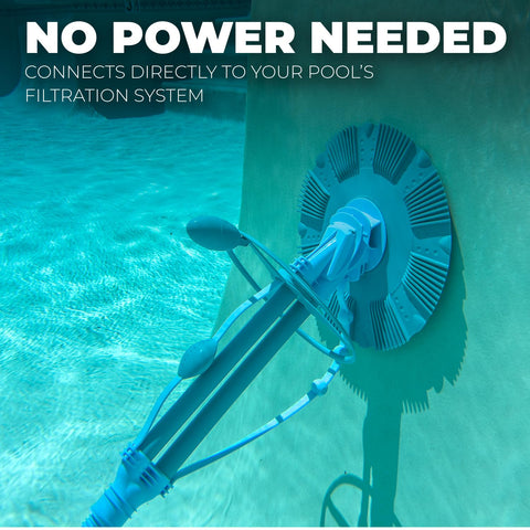XtremepowerUS wall-cleaning action on pool sides