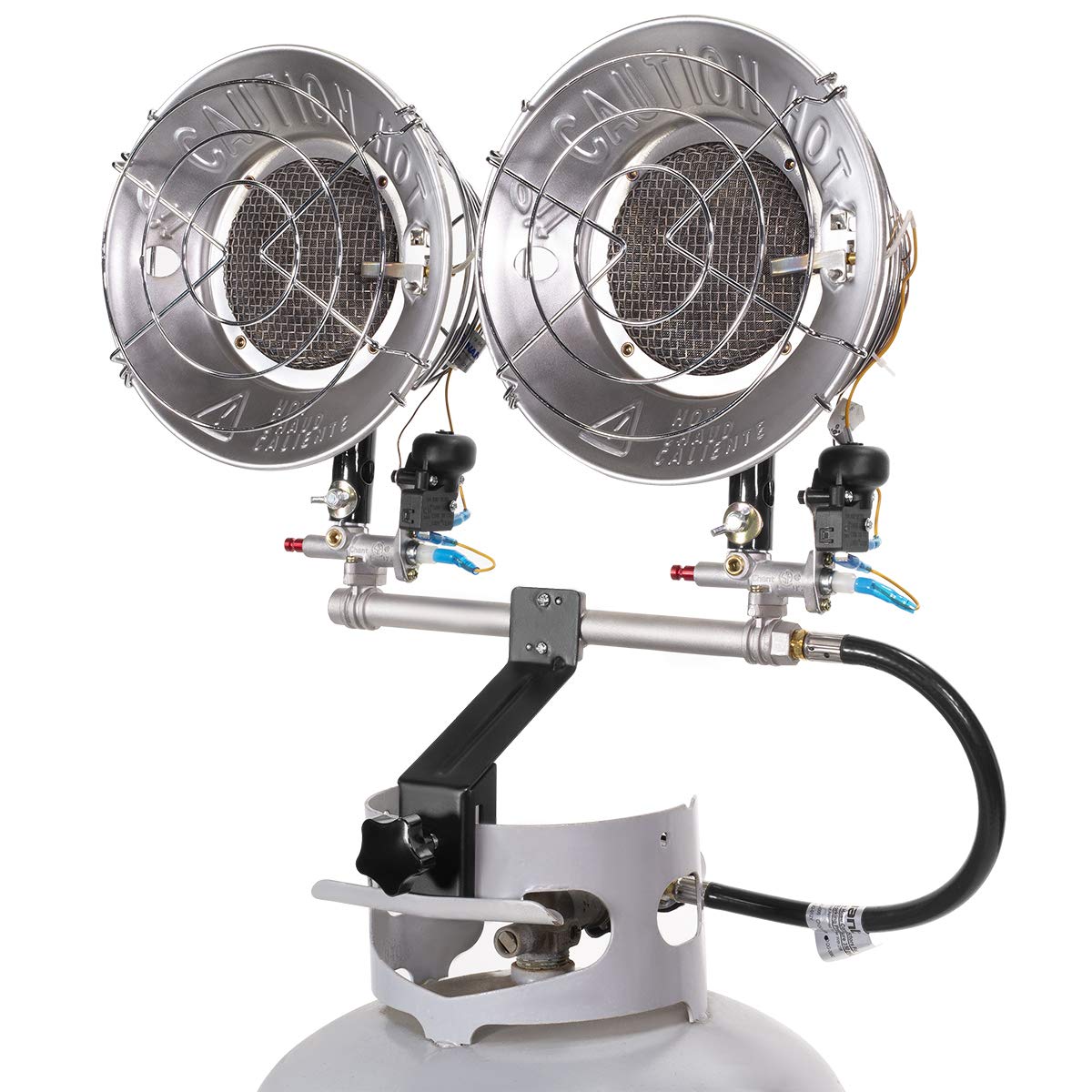 XtremepowerUS propane cylinder connection for easy hookup and use.