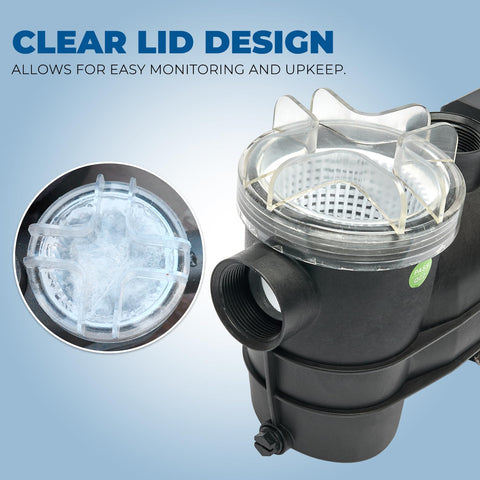 XtremepowerUS 3/4HP pump durable case highlights weather-resistant housing for outdoor use.