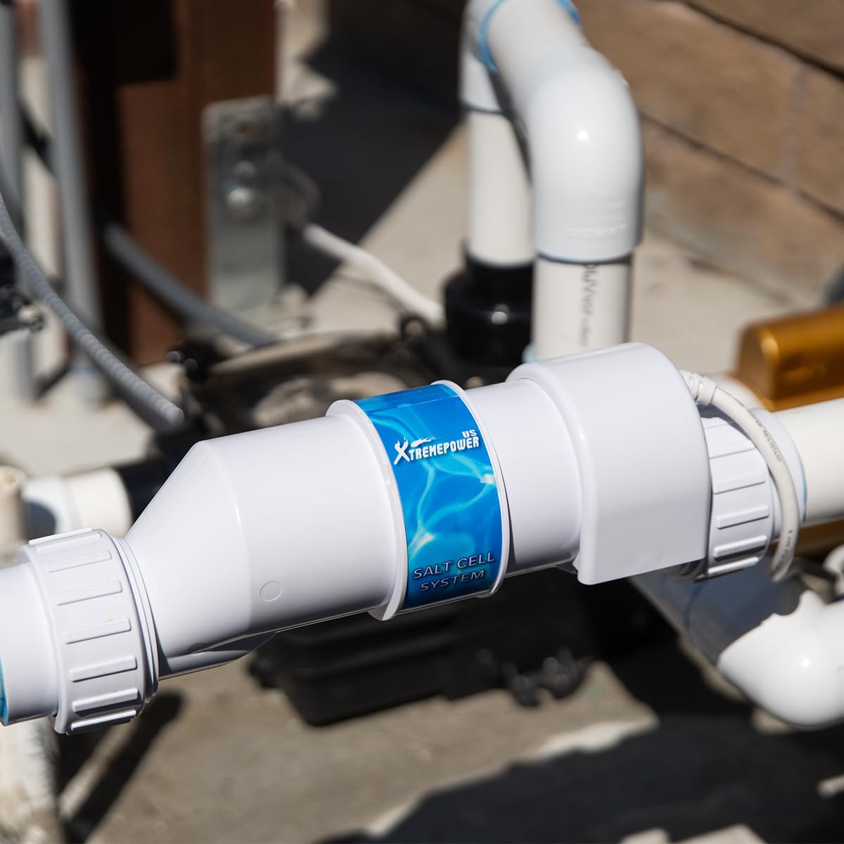 XtremepowerUS adjustable chlorine outlet demonstrates customizable sanitizer levels