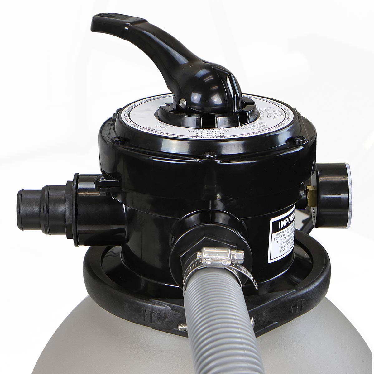 XtremepowerUS 42-lb sand capacity supports durable, long-lasting filtration