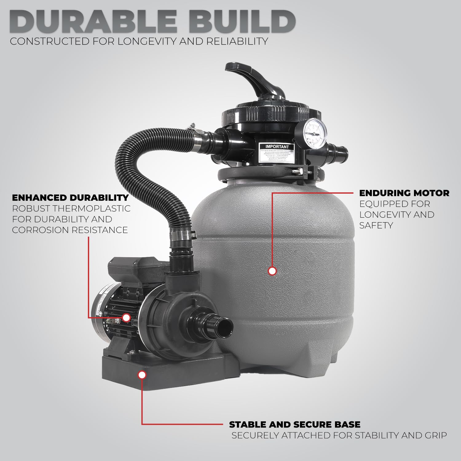 XtremepowerUS thick-walled UV-resistant tank demonstrates durable construction