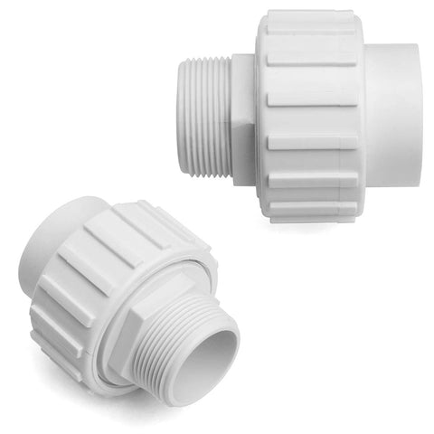 XtremepowerUS universal PVC one-and-half-inch threaded male connector for pool pumps