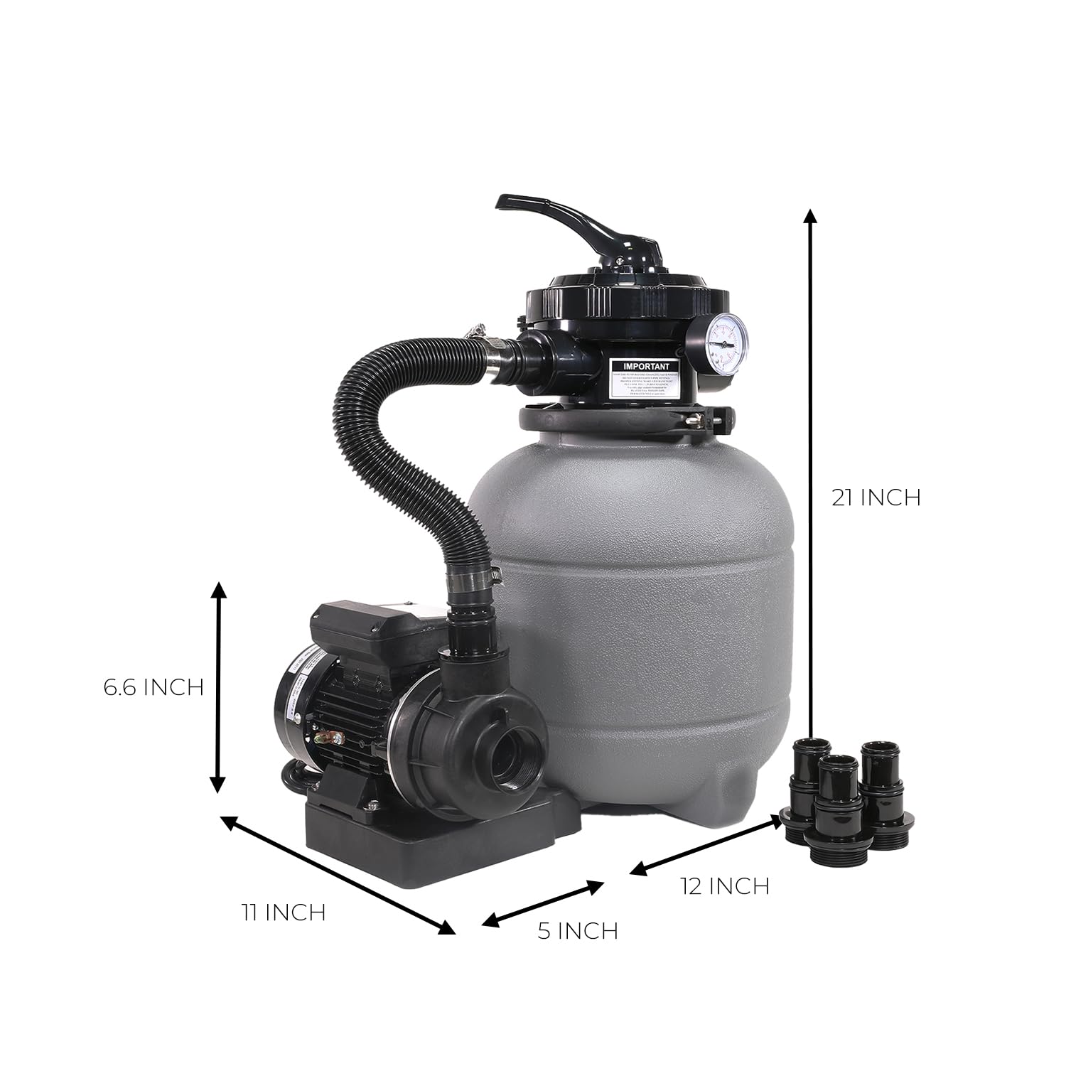 XtremepowerUS up-to-10,000-gallon compatibility shown for real-world use
