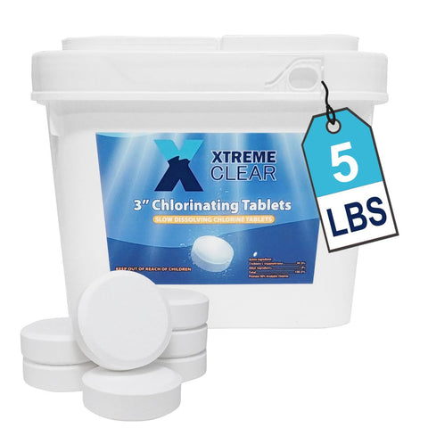 XtremepowerUS Xtremeclear 3in tablets packaging promotes easy pool sanitation.