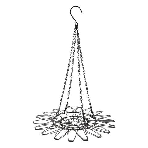 XuYelora chicken feeder inside a coop keeps food off the ground for cleaner surroundings.