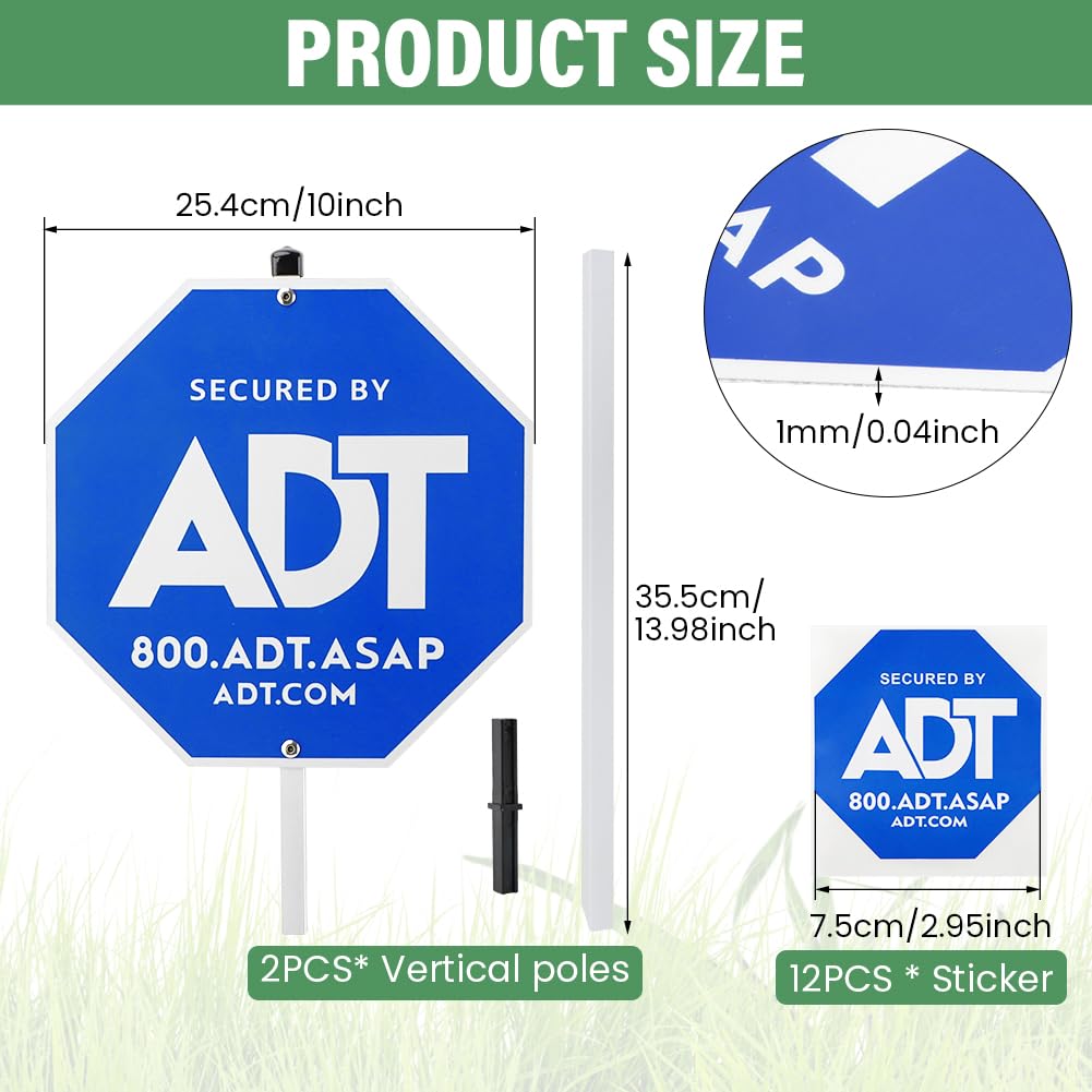 XuYelora A-D-T window stickers set of 12 for added interior/exterior visibility