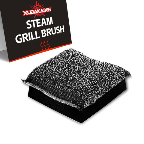 XUDAKAIXIN BBQ replaceable scraper cleaning head for safe, brush-free cleaning.