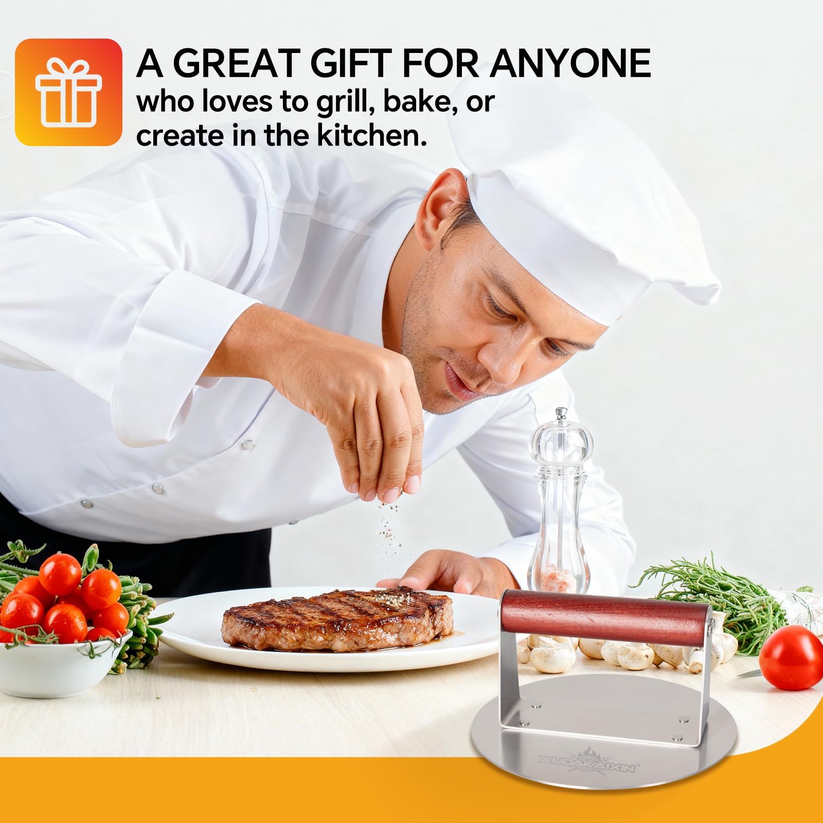 XUDAKAIXIN gift-ready packaging indicating an ideal grill gift