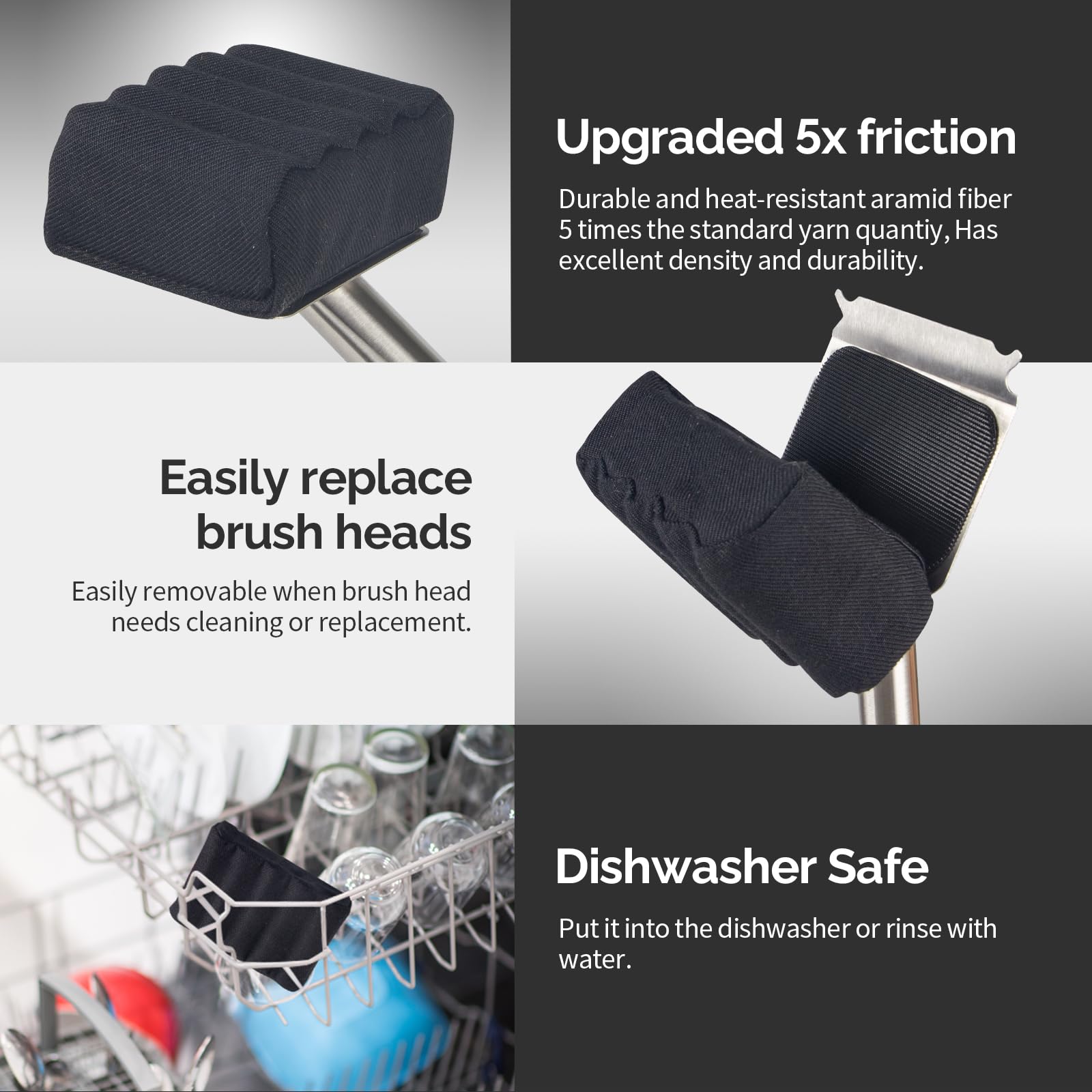 XUDAKAIXIN compatible with porcelain and ceramic grills for versatile use