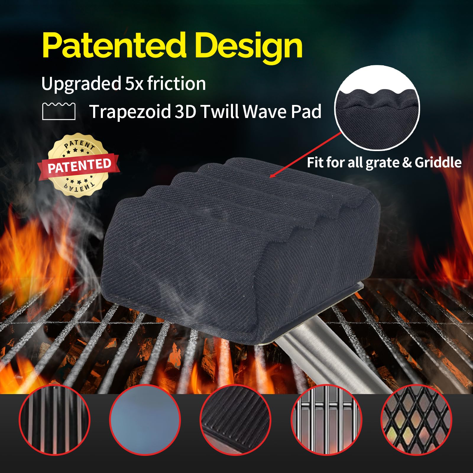 XUDAKAIXIN heat-resistant long handle keeps hands away from heat