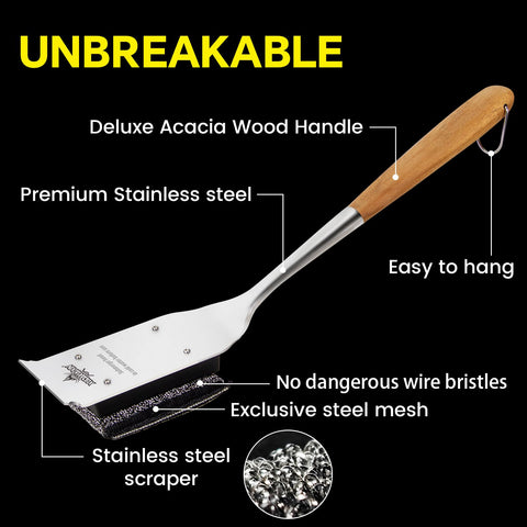 XUDAKAIXIN long-handle stainless steel design keeps hands away from heat.