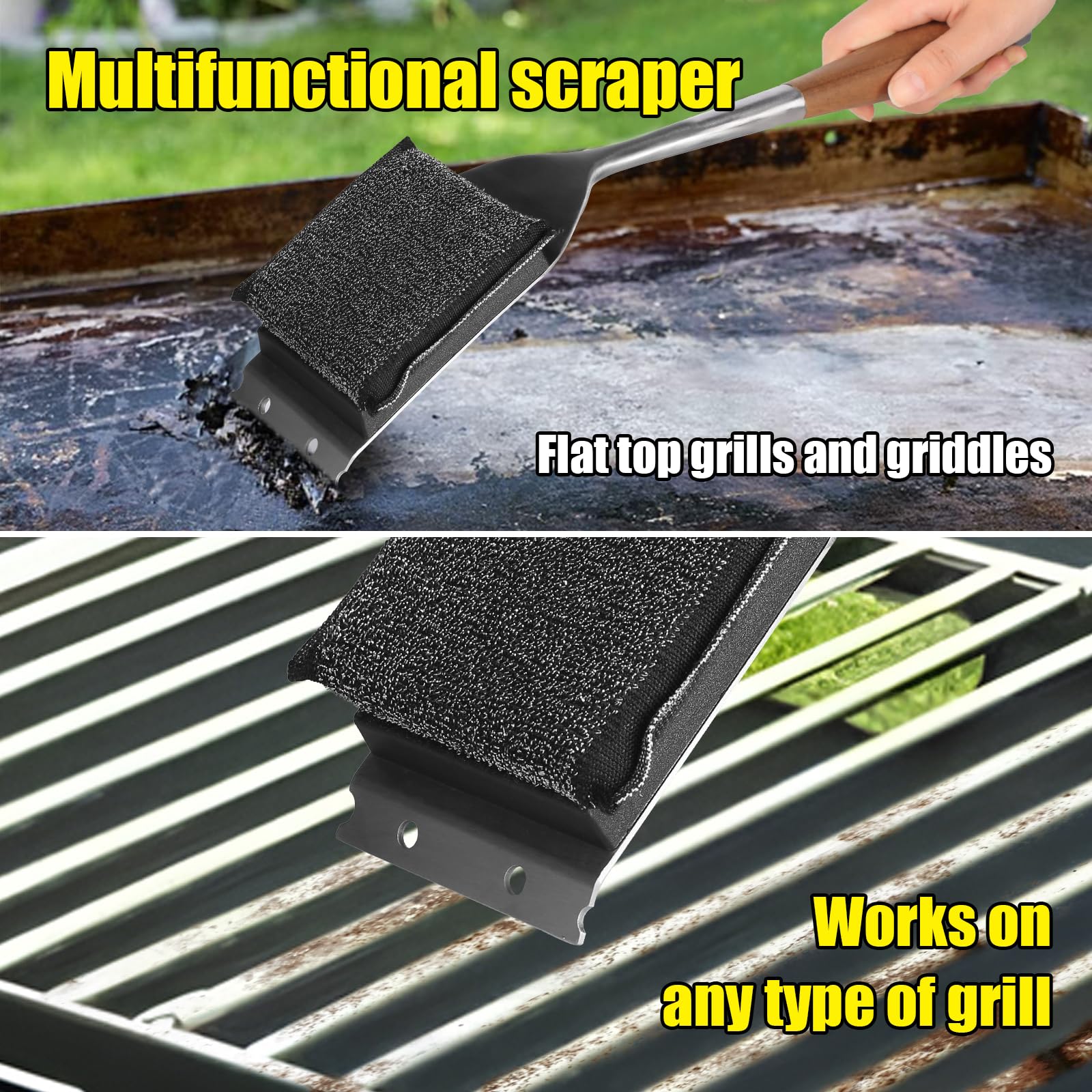 XUDAKAIXIN replaceable brush head showcases extended tool life for grills