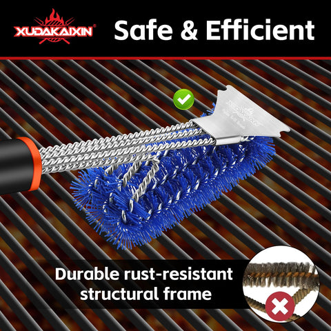 XUDAKAIXIN safe for cast iron and porcelain grates.