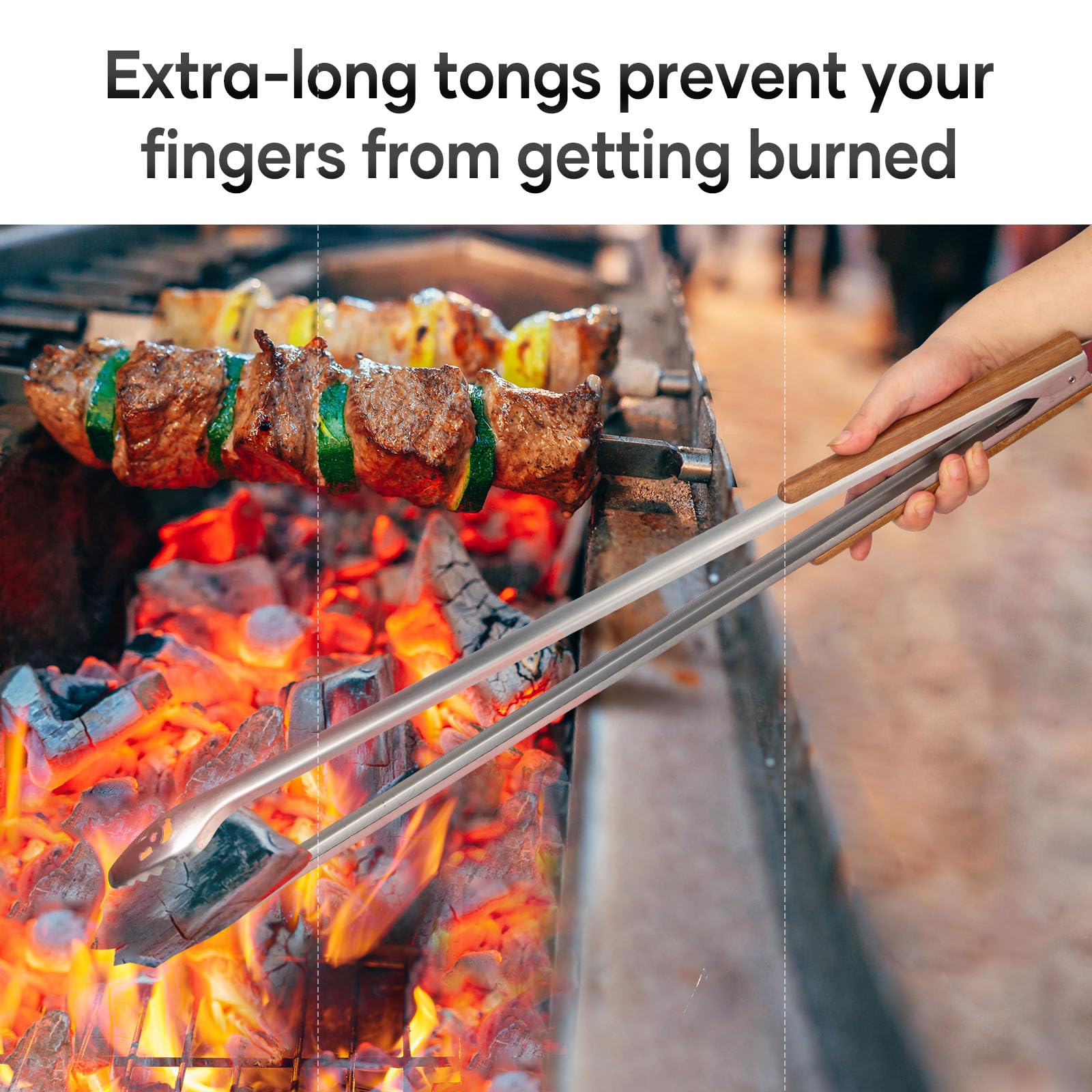 XUDAKAIXIN sleek grip design improves control during grilling